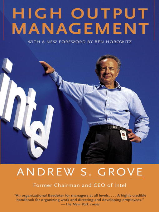 Title details for High Output Management by Andrew S. Grove - Available